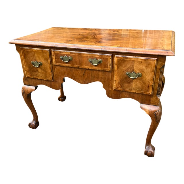Queen Anne Revival Walnut Lowboy, 1890s For Sale