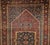 19th Century Persian Bidjar Rug, Hand-Knotted Wool, Geometric Herati Pattern, Burgundy & Blue, 5x7 For Sale - Image 17 of 18
