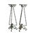 Arts & Crafts Antique Arts & Crafts Oscar Bach Style Wrought Iron & Marble Plant Stands C1920 For Sale - Image 3 of 11