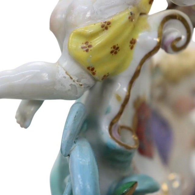 Meissen Louis XIV Style Figural & Floral Pictorial Porcelain Urn C1880 For Sale - Image 16 of 18