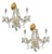 1960s Maria Theresa Style, Venetian Chandeliers, Crystal, Brass - a Pair For Sale