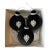 Set of 3 Oversized Black Velvet Christmas Baubles, 6” Luxury Holiday Ornaments in Satin Lined Presentation Box For Sale