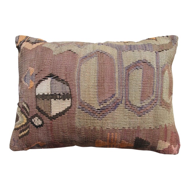 1970s Turkish Kilim Pillow Cover For Sale