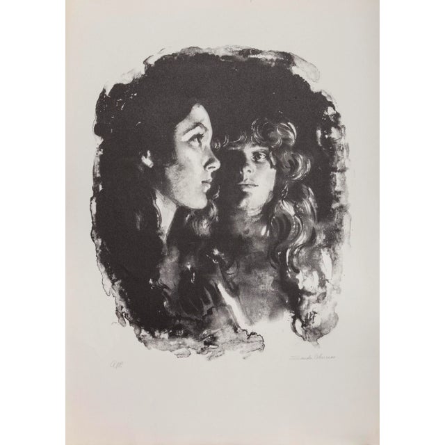 In the Dark, Sandu Liberman Lithograph, Signed and Numbered in Pencil For Sale