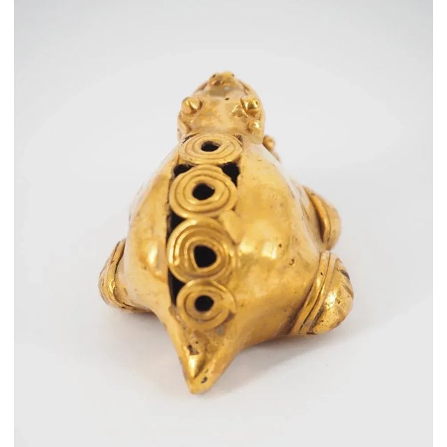 Colombian Taïrona Tumbago Statuette of Janus Tortoise For Sale - Image 4 of 8