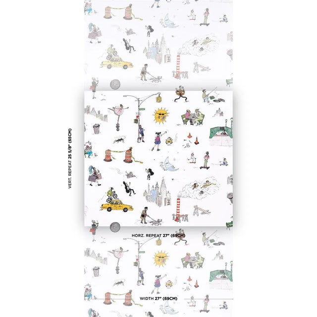 Part of the New Yorker Collection, this charming peel-and-stick wallpaper captures everything we love about the Big...
