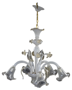 Murano Glass Chandelier, Italy, Mid-20th Century