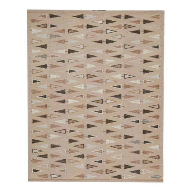 Blush Swedish Geometric Rug by Celerie Kemble for Chairish in Blush, 5'x7' For Sale - Image 8 of 8