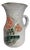 Mid-Century Modern Rustic Earthenware Jug with Floral Pattern by Albert Thiry for Vallauris, 1960s For Sale