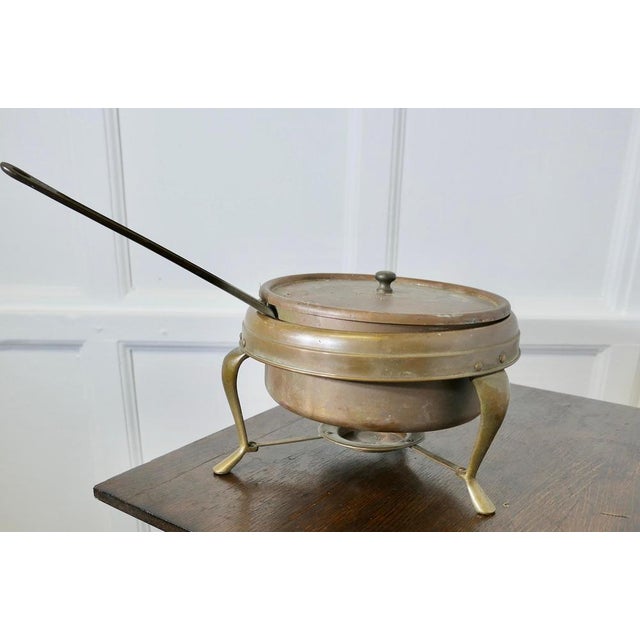 Vintage Nader Copper Bain Marie on Stand, 1920s For Sale - Image 6 of 7