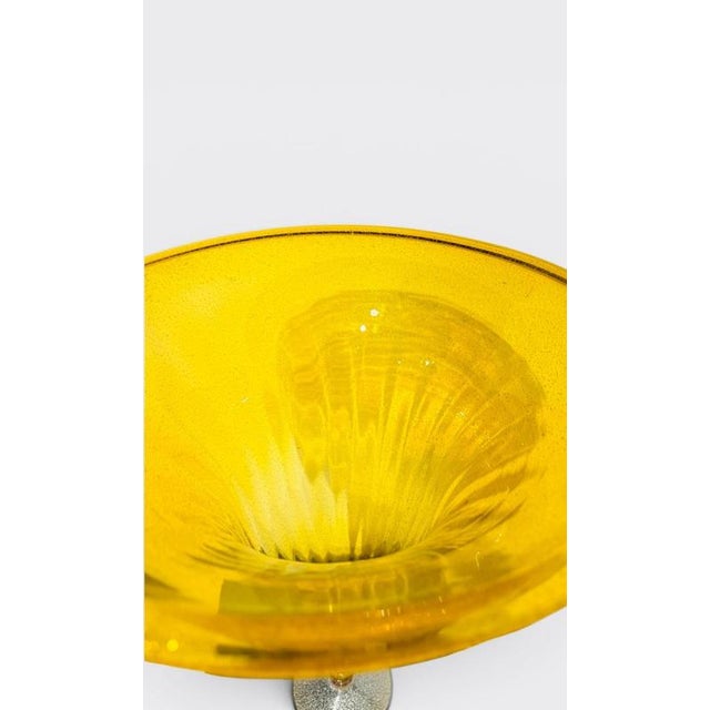 Glass Large Vase Murano Glass attributed to Barovier and Toso, 1950s For Sale - Image 7 of 12