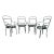 Francois Carre Iron Sunburst Garden Chairs, Set of Four For Sale