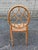 Vintage McGuire Style Faux Bamboo Rattan Spider Web Design Cracked Ice Caned Seat Armchair For Sale - Image 13 of 17