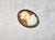 Tan Antique Shell Cameo Brooch, Late 1800s For Sale - Image 8 of 8