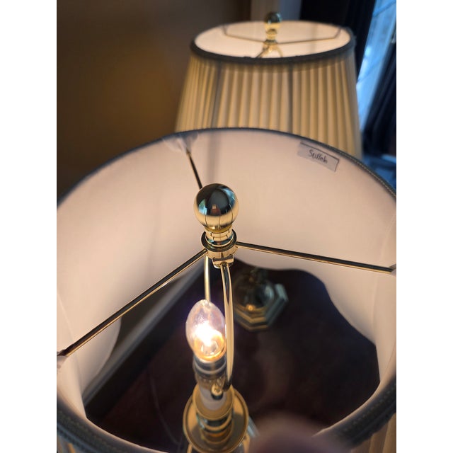 Vintage Stiffel Brass Barley Twist Lamps - A Pair For Sale - Image 14 of 15