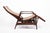 Rustic Antique Brazilian Walnut Wood and Cane Reclining Lounge Chair For Sale - Image 3 of 13