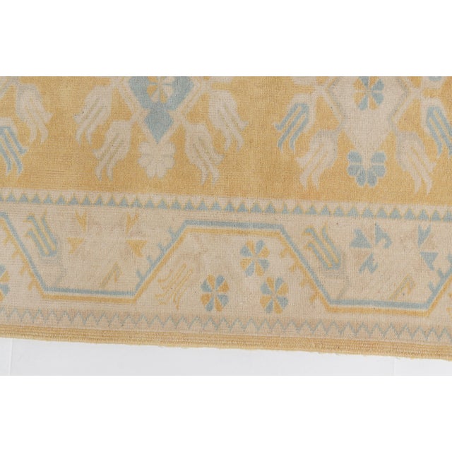 Textile 1950s Neutral Distressed Rug for Large Spaces For Sale - Image 7 of 11