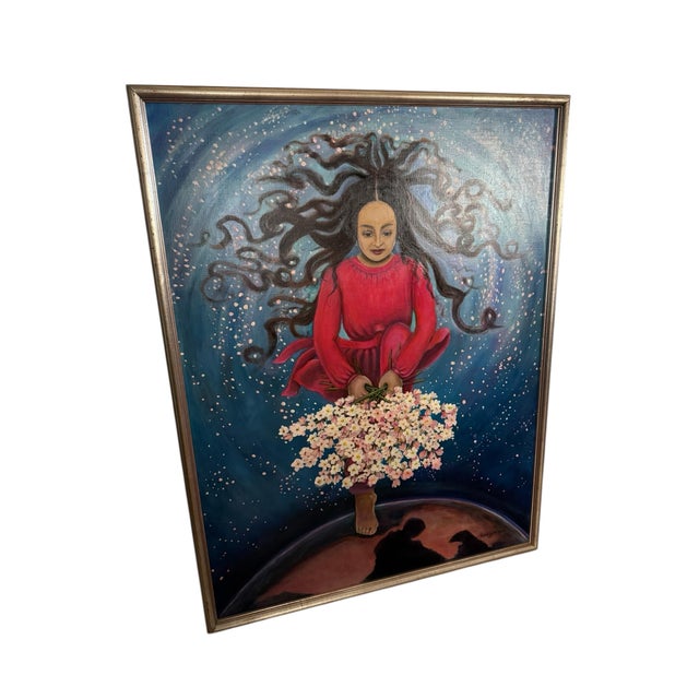 Contemporary 1990s Original Oil Painting Signed by Artist For Sale - Image 3 of 13