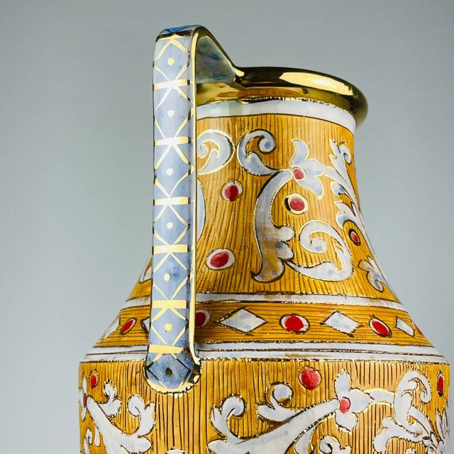 Antique Ceramic Vase by Serafino Volpi for Deruta, Italy, 1950s For Sale - Image 11 of 18
