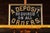 Black Antique Rog "Deposit" Foil Trade Sign For Sale - Image 8 of 8