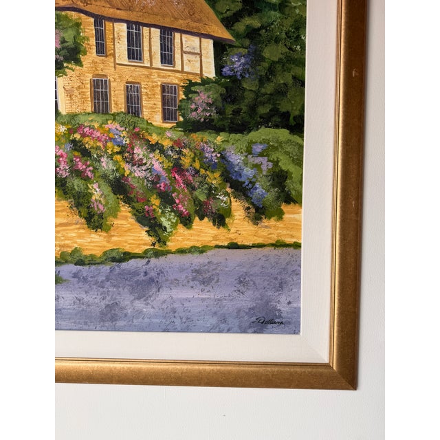 1980s Fred Dettmann (1945–2022) German-American Impressionist Cottage Landscape Oil on Masonite Painting For Sale - Image 10 of 12