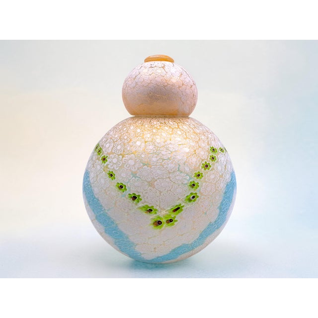 Murano Glass Potiche Vase in Polychrome Murrine with Gold Inclusions by La Murrina, 1980s For Sale - Image 15 of 15