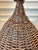 Vintage 36” Woven Wicker Bee Skep For Sale - Image 9 of 15