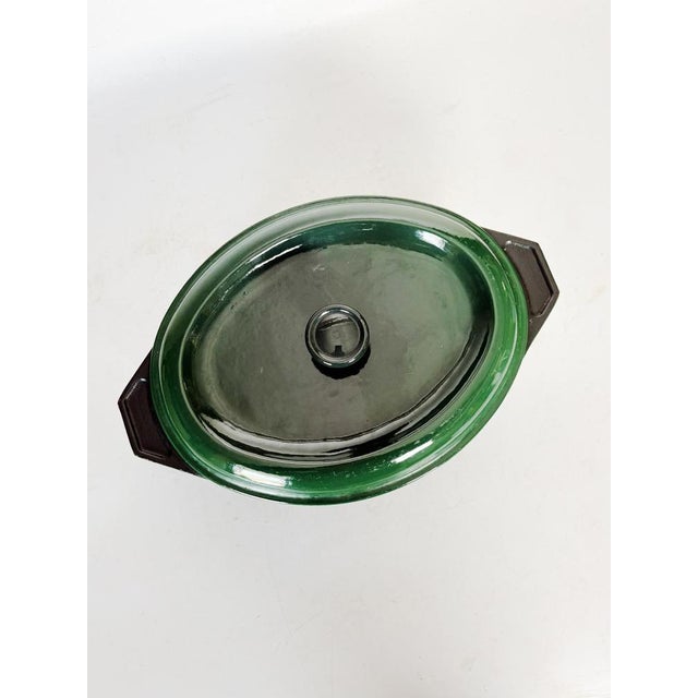 1970s Green Cast Iron Casserole Dish, France, 1970s For Sale - Image 5 of 13
