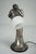 Silver Vermeil Figural Table Lamp with Opaline Glass, Italy, 1960s For Sale - Image 10 of 11