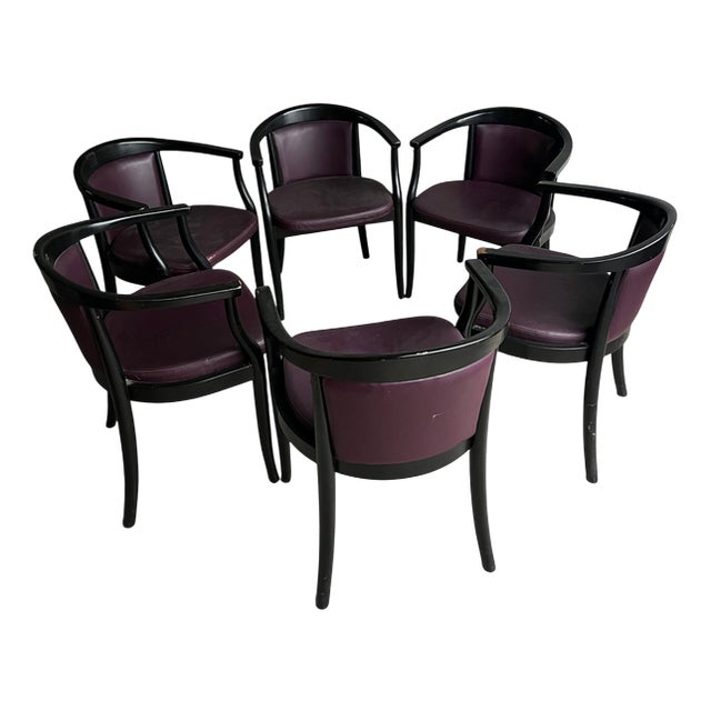 Armchairs from Sabena Aviation from Gemla, Sweden, 1980s, Set of 6 For Sale