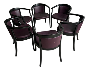 Armchairs from Sabena Aviation from Gemla, Sweden, 1980s, Set of 6