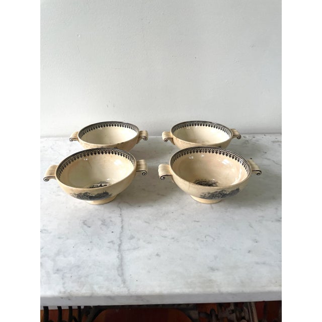 Old Abbey Ware Antique Alpine 19th Century bowls