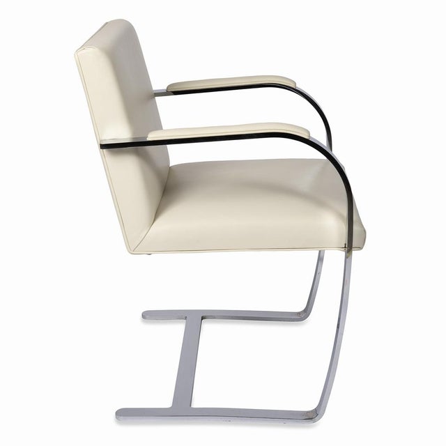 Ludwig Mies van der Rohe Brno Flat Chair by Ludwig Mies Van Der Rohe for Knoll International, 1990s For Sale - Image 4 of 10