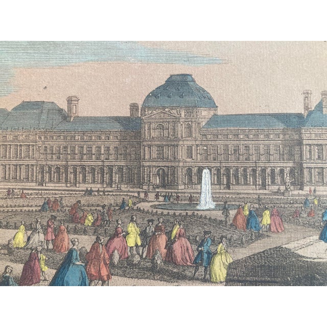 Green Jacques Rigaud Engraving Palais Des Thuilleries For Sale - Image 8 of 10