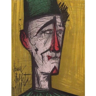 Bernard Buffet JoJo the Clown Original Lithograph 1967 For Sale