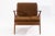Beige Pair of Vintage 1960s Poul Jensen for Selig Z Danish Teak Wood Accent Armchairs For Sale - Image 8 of 12