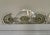 Glass Pair of Art Deco Glass Double Taper Candlesticks For Sale - Image 7 of 7