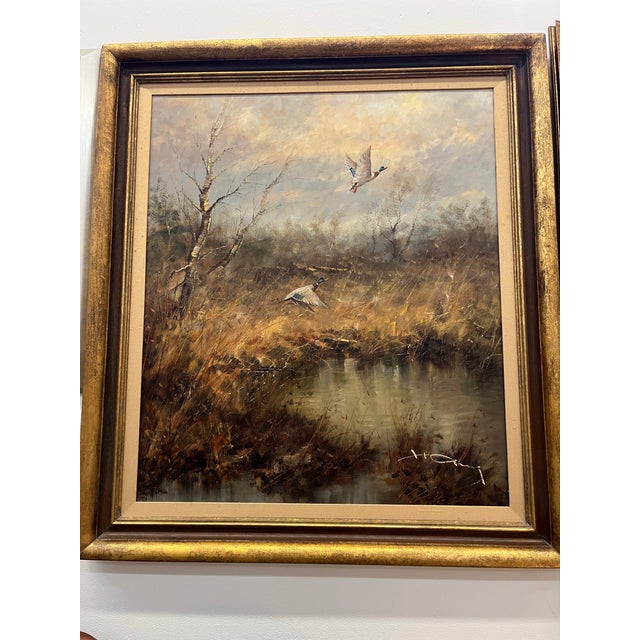 Traditional 1930s Oil Painting by German Artist Hans Hansung For Sale - Image 3 of 11