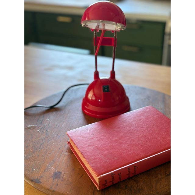 Ikea 1990s Vintage Ikea Espressivo 77 Postmodern Telescopic Desk Lamp - Red For Sale - Image 4 of 10