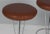 Vintage Bar Stools in Leather by Piet Hein for Fritz Hansen, 1960s, Set of 2 For Sale - Image 3 of 8