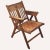 Brown Dutch Arts & Crafts Leather Woven Seat Apprentice Chair, 1950 For Sale - Image 8 of 8