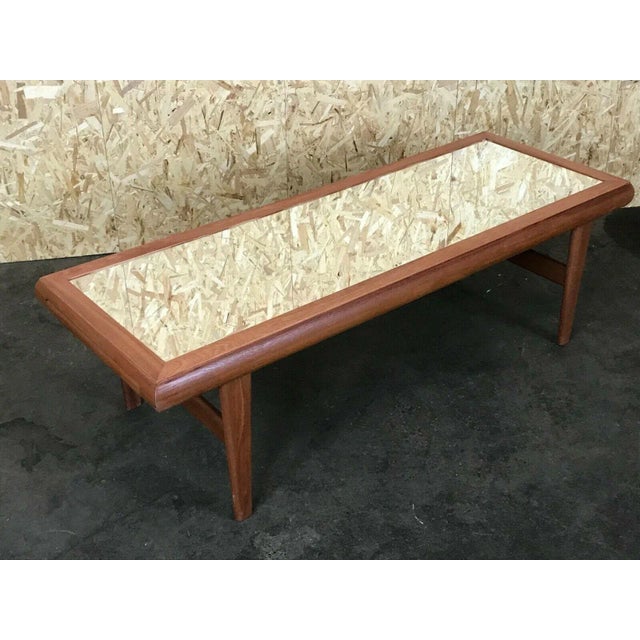 Mid-Century Danish Teak Coffee Table with Mirror, 1960s For Sale - Image 3 of 13