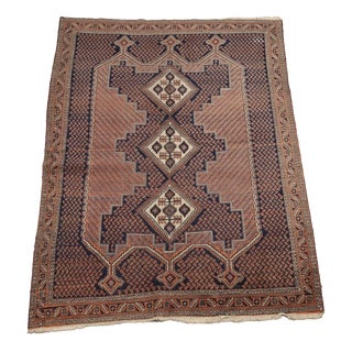 Middle Eastern Afshar Rug in Wool For Sale