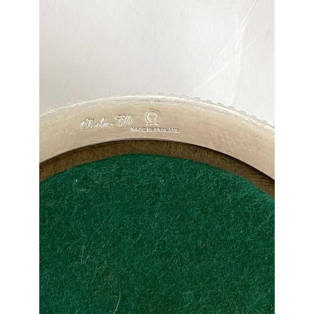 Metal Barker Ellis English Silver Wine Coaster For Sale - Image 7 of 7
