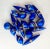 Art Deco Mid-Century Hollywood Regency Petite Blue Glass Ornaments - Set of 17, Christmas For Sale - Image 3 of 8