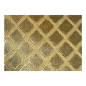 Nancy Corzine Antinori Khaki Silk Cut Velvet Fabric - Priced Per Yard