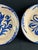 Blue and White Glazed Fajalauza Bowls with Traditional Flowers, Set of 2 For Sale - Image 3 of 9