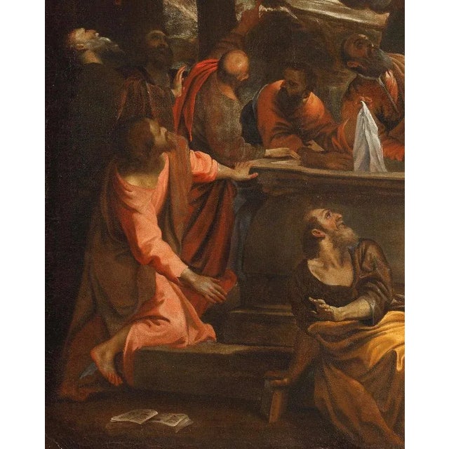 Domenico Maria Canuti, L' Assunzione della Vergine (da Annibale Carracci), XVII secolo, olio su tela For Sale - Image 3 of 5