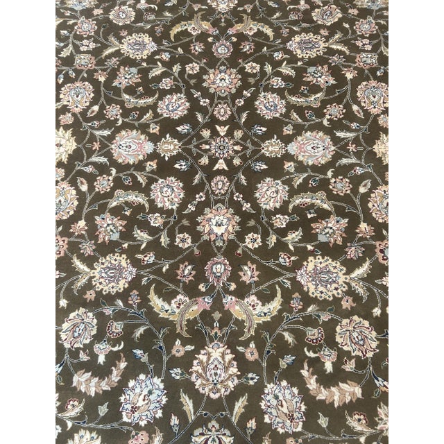 Persian Sino Persian Tabriz , 7'9" X 9'9" For Sale - Image 3 of 6