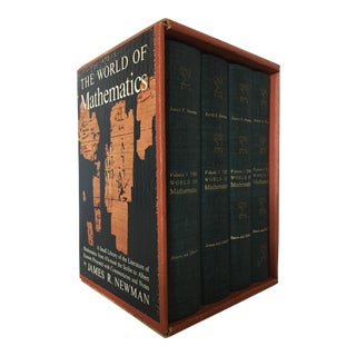 Mid 20th Century Book Box Set, "The World of Mathematics" - 4 Pieces For Sale